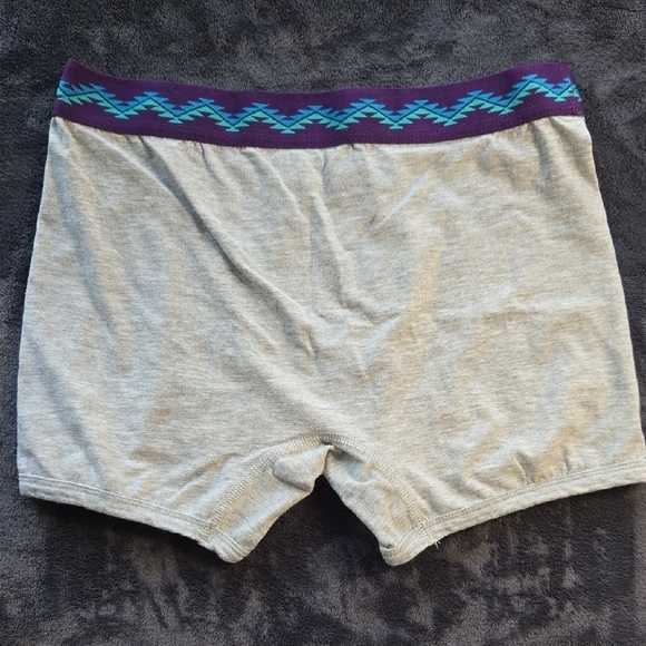 Purple and Gray Boxer Briefs with Stylish Waistband - Picture 5 of 5